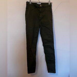 Zara dark olive pants